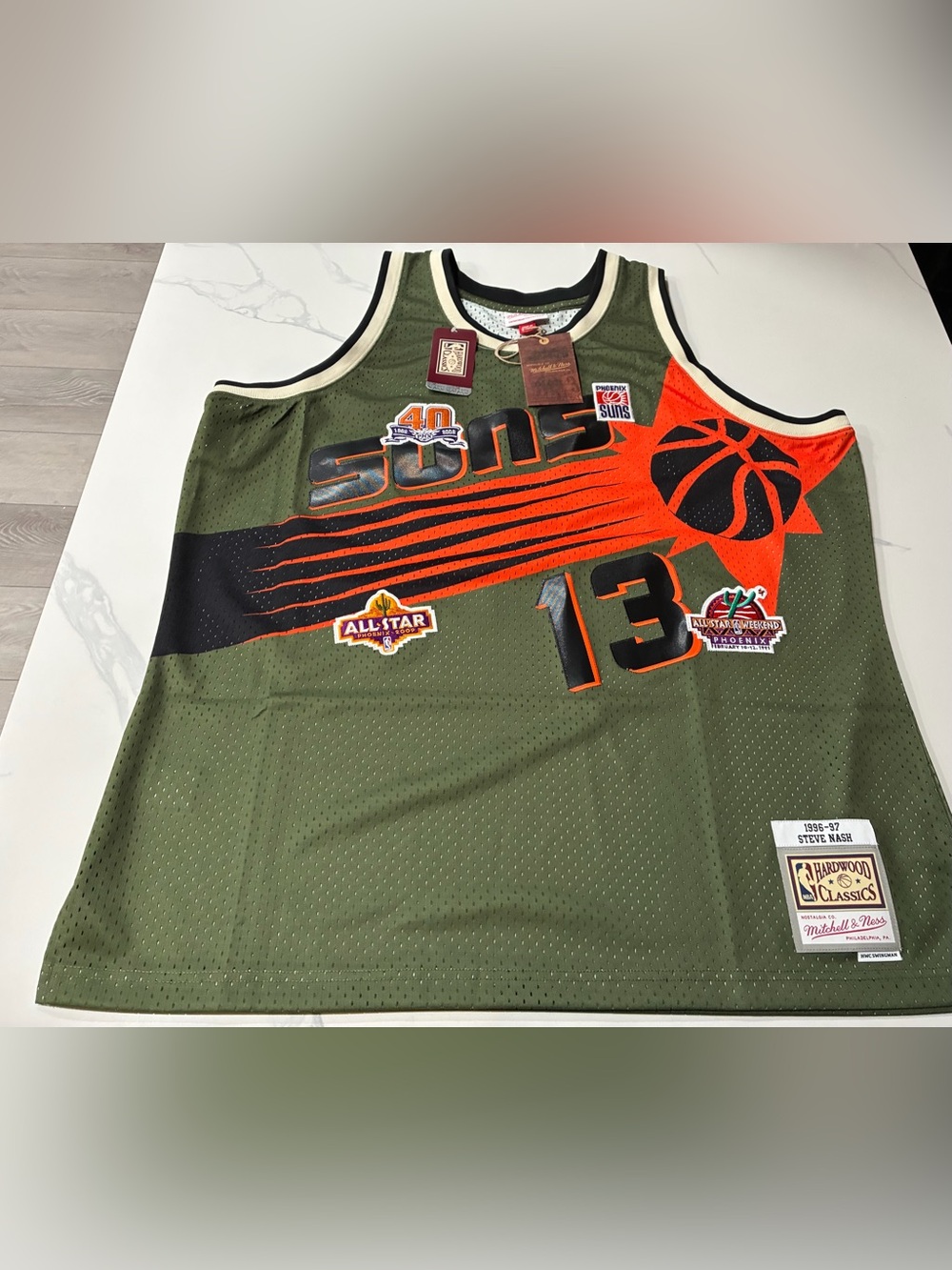 Phoenix Suns Steve Nash Flight Mitchell & Ness Jersey (2XL) Retails For $155